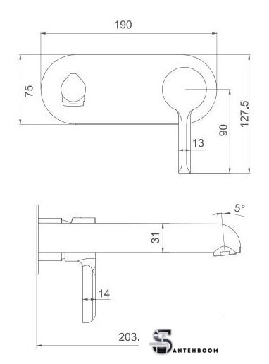 Смеситель Gappo G1003-28 - Изображение №2 — Интернет-магазин santehboom.by