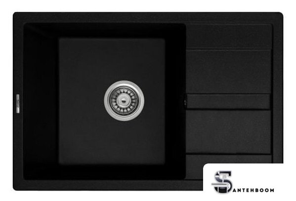 Кухонная мойка ZorG Apollo 78 (черный опал) - Изображение №1 — Интернет-магазин santehboom.by