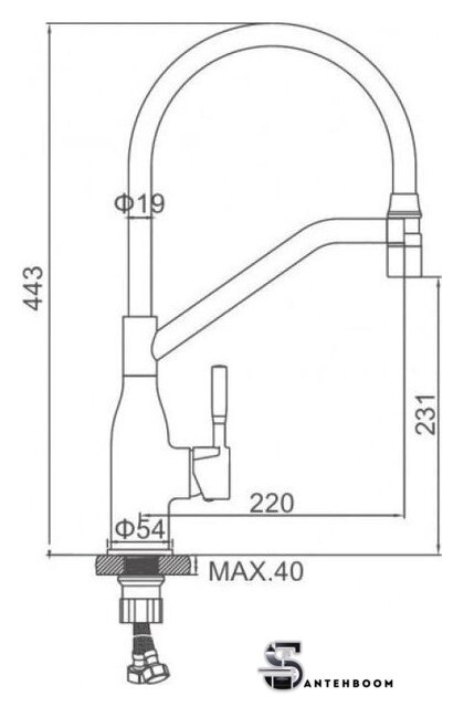 Смеситель Ledeme L4798Y-3 - Изображение №2 — Интернет-магазин santehboom.by