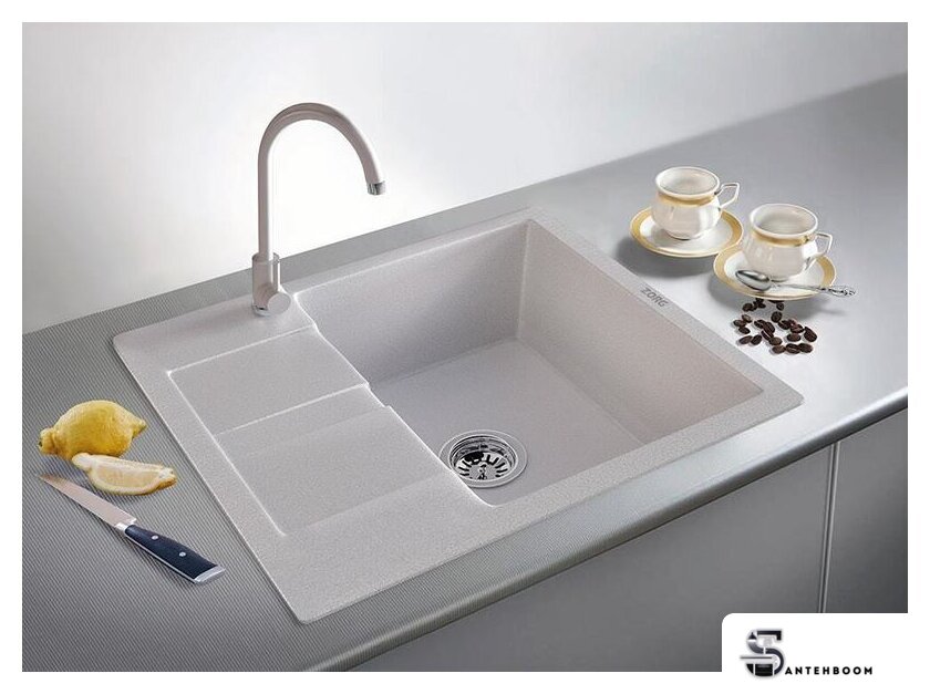 Кухонная мойка ZorG Apollo 58 (песчаный берег) - Изображение №2 — Интернет-магазин santehboom.by