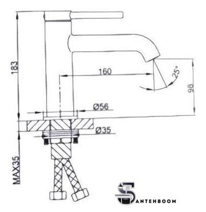 Смеситель Gappo G1006 - Изображение №2 — Интернет-магазин santehboom.by