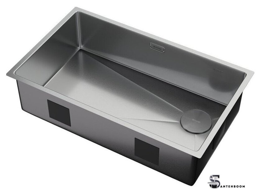 Кухонная мойка ZorG Zerox 74 U / IF Side SF Steel - Изображение №2 — Интернет-магазин santehboom.by