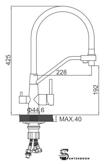Смеситель Ledeme L74855-2 - Изображение №2 — Интернет-магазин santehboom.by