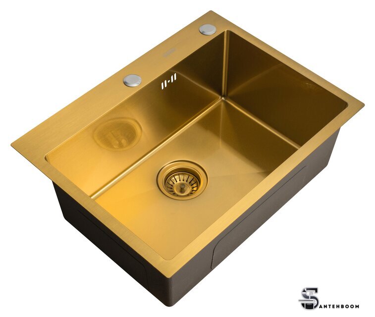 Кухонная мойка ARFEKA Eco AR 600*500 Golden PVD Nano - Изображение №1 — Интернет-магазин santehboom.by