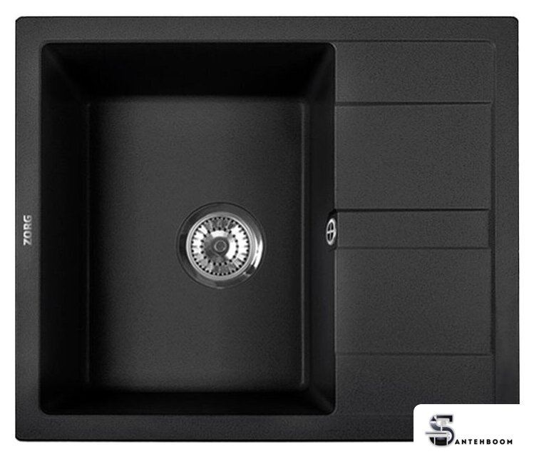Кухонная мойка ZorG Apollo 58 (черный опал) - Изображение №1 — Интернет-магазин santehboom.by