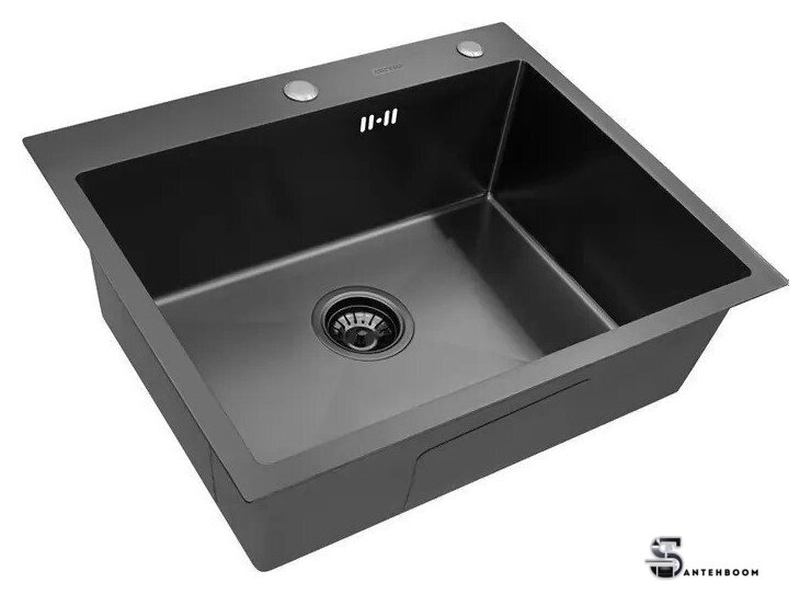 Кухонная мойка ARFEKA Eco AR 600*500 Black PVD Nano - Изображение №1 — Интернет-магазин santehboom.by