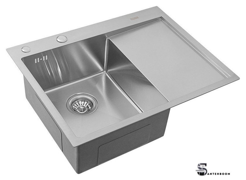 Кухонная мойка ARFEKA ECO AR 650*500 L SATIN - Изображение №1 — Интернет-магазин santehboom.by