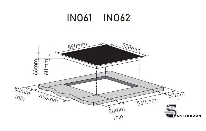 Варочная панель ZorG INO61 (черный) - Изображение №7 — Интернет-магазин santehboom.by
