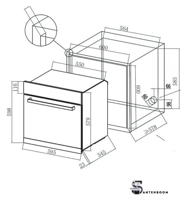 Электрический духовой шкаф ZorG FIN611 (черный) - Изображение №5 — Интернет-магазин santehboom.by