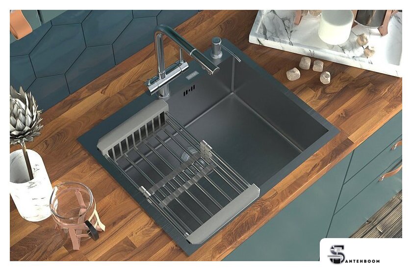 Кухонная мойка ARFEKA Eco AR 600*500 Satin - Изображение №5 — Интернет-магазин santehboom.by