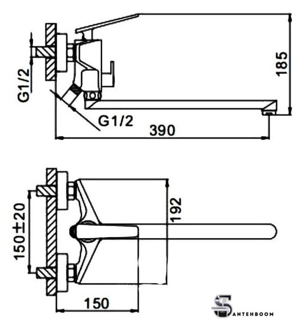 Смеситель FRAP H58 F2258 - Изображение №2 — Интернет-магазин santehboom.by