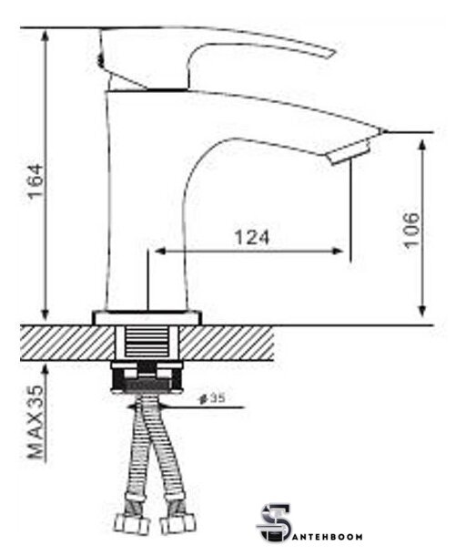 Смеситель Gappo G1007-7 - Изображение №3 — Интернет-магазин santehboom.by
