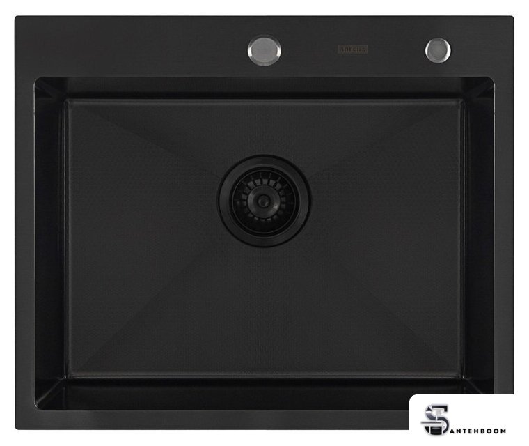 Кухонная мойка ARFEKA Eco AR 600*500 Black PVD Nano Decor - Изображение №1 — Интернет-магазин santehboom.by
