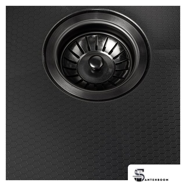Кухонная мойка ARFEKA Eco AR 600*500 Black PVD Nano Decor - Изображение №3 — Интернет-магазин santehboom.by
