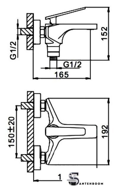 Смеситель FRAP H57 F3257 - Изображение №2 — Интернет-магазин santehboom.by