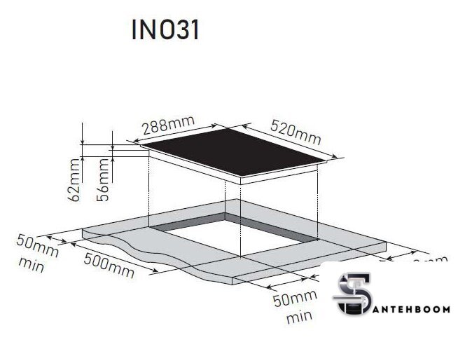 Варочная панель ZorG INO31 black - Изображение №2 — Интернет-магазин santehboom.by