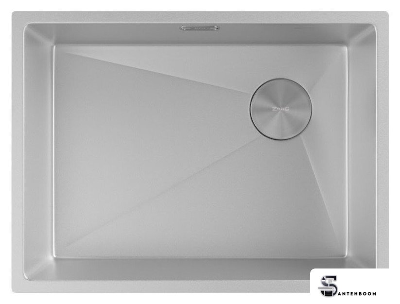 Кухонная мойка ZorG Zerox 59 U / IF Side SF Zurinox Steel - Изображение №3 — Интернет-магазин santehboom.by