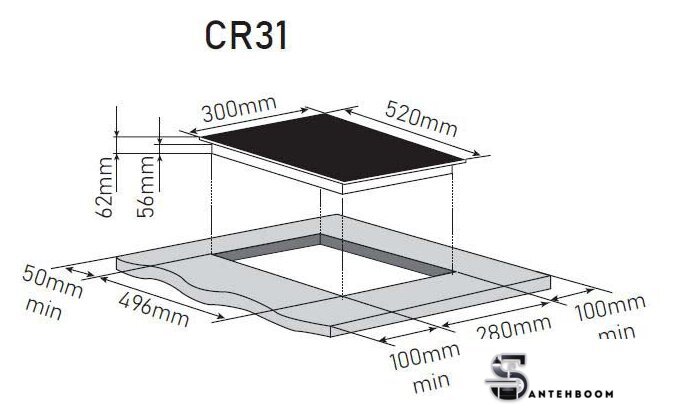 Варочная панель ZorG CR31 black - Изображение №2 — Интернет-магазин santehboom.by