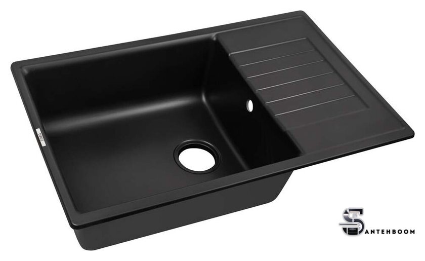 Кухонная мойка ZorG Dello 78 (черный оникс) - Изображение №2 — Интернет-магазин santehboom.by