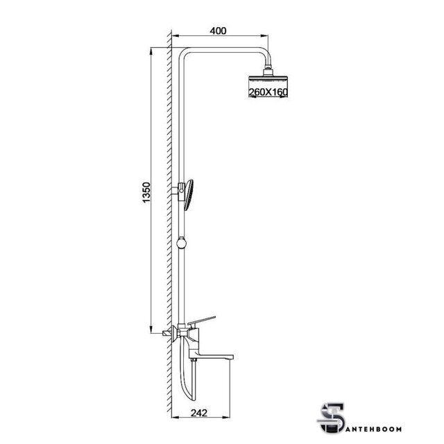 Душевая система  FRAP F2457 - Изображение №2 — Интернет-магазин santehboom.by