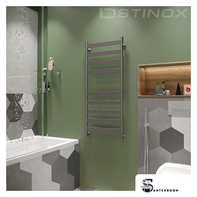 Полотенцесушитель Stinox Napoli 50x120 nap120 Ral 9005 - Изображение №1 — Интернет-магазин santehboom.by
