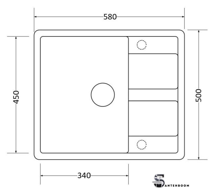 Кухонная мойка ZorG Apollo 58 (черный оникс) - Изображение №4 — Интернет-магазин santehboom.by