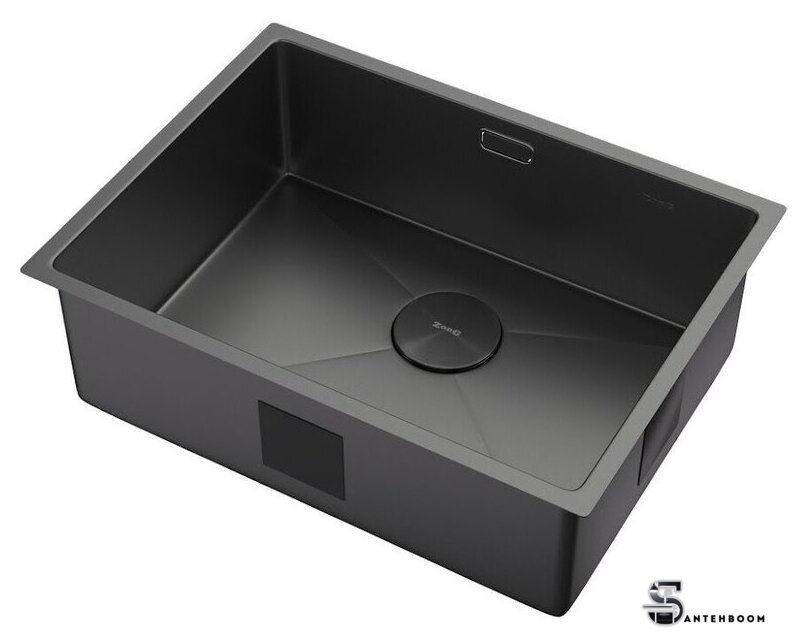 Кухонная мойка ZorG Zerox 59 U / IF Zurinox PVD Gunblack - Изображение №2 — Интернет-магазин santehboom.by