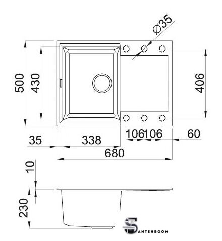 Кухонная мойка Elleci Easy 135 Espresso 78 - Изображение №2 — Интернет-магазин santehboom.by