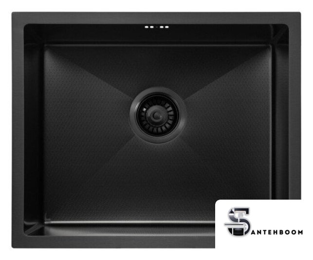 Кухонная мойка ALLBA 550x450 Black PVD Decor (коландер) - Изображение №1 — Интернет-магазин santehboom.by