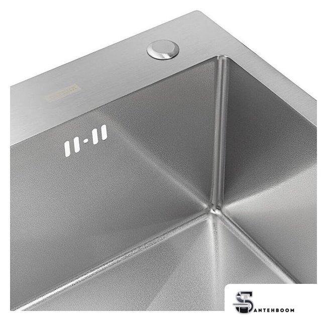 Кухонная мойка ARFEKA ECO AR 700*500 SATIN DECOR VOLCANIC ROCK - Изображение №6 — Интернет-магазин santehboom.by