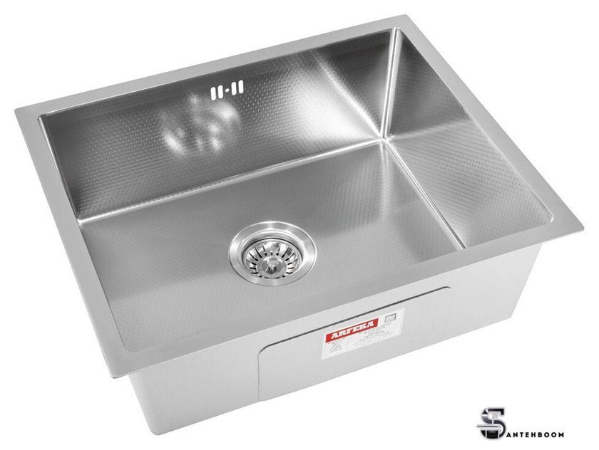 Кухонная мойка ARFEKA ECO AR 550*450 SATIN DECOR - Изображение №2 — Интернет-магазин santehboom.by