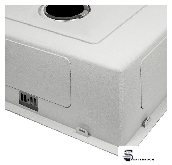 Кухонная мойка ARFEKA ECO AR 550*450 BLACK PVD NANO DECOR - Изображение №6 — Интернет-магазин santehboom.by