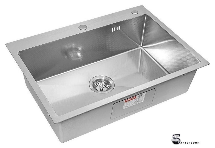 Кухонная мойка ARFEKA ECO AR 700*500 SATIN DECOR - Изображение №3 — Интернет-магазин santehboom.by