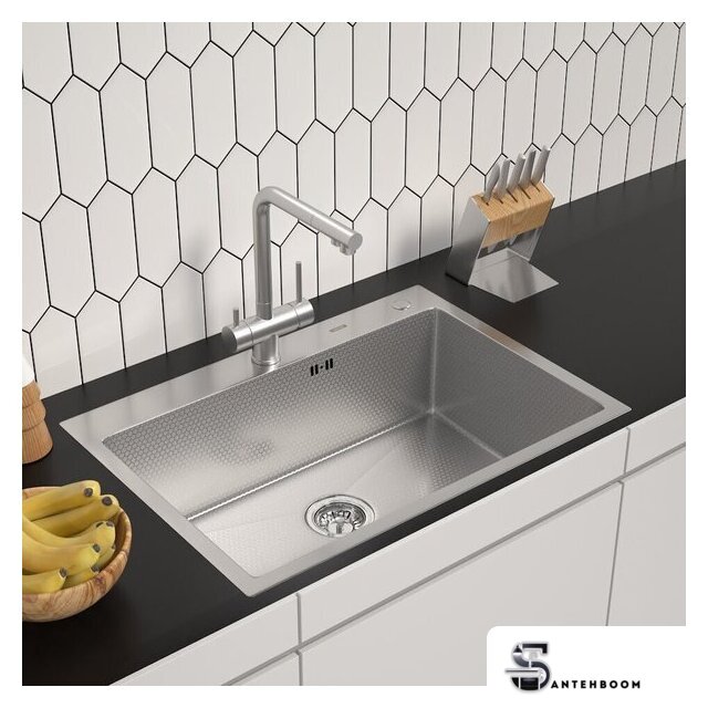 Кухонная мойка ARFEKA ECO AR 700*500 SATIN DECOR - Изображение №1 — Интернет-магазин santehboom.by