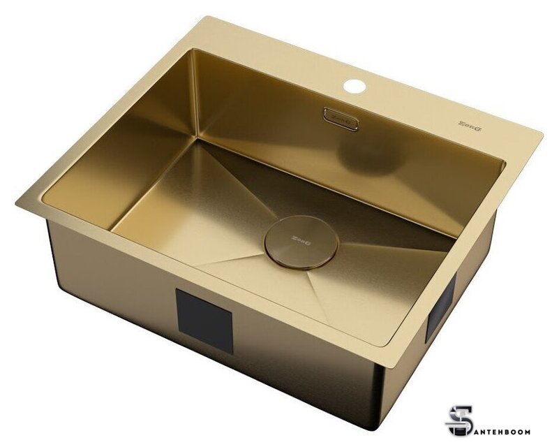 Кухонная мойка ZorG Zerox 59 IF PVD Gold - Изображение №2 — Интернет-магазин santehboom.by