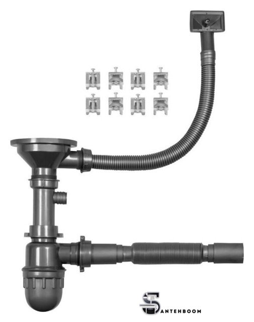 Кухонная мойка ARFEKA ECO AR 700*500 SATIN - Изображение №9 — Интернет-магазин santehboom.by