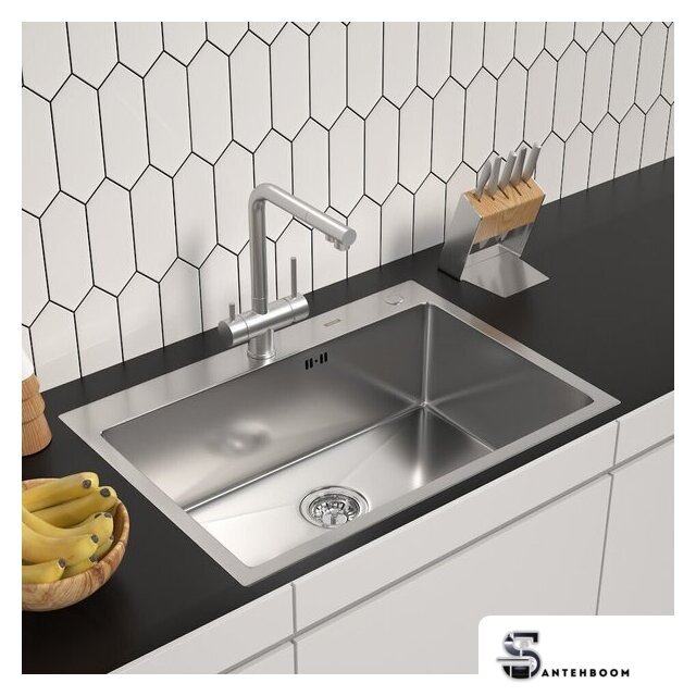 Кухонная мойка ARFEKA ECO AR 700*500 SATIN - Изображение №1 — Интернет-магазин santehboom.by