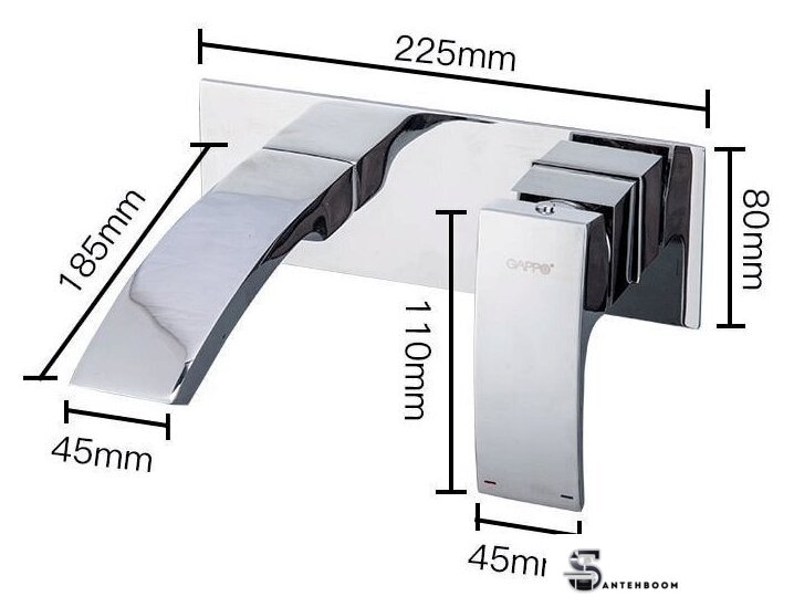 Смеситель Gappo G1007-2 - Изображение №6 — Интернет-магазин santehboom.by