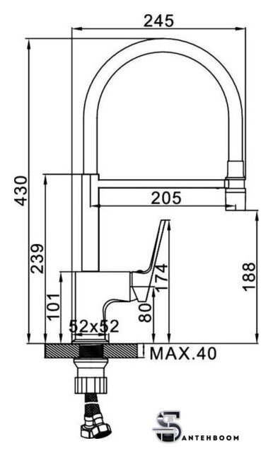Смеситель Ledeme L4092D-12 - Изображение №2 — Интернет-магазин santehboom.by