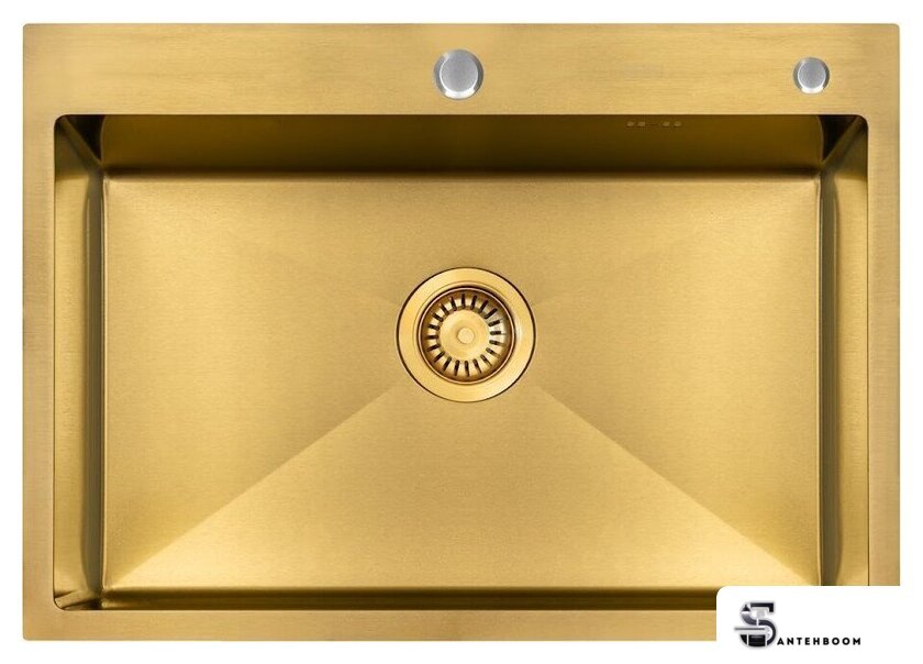 Кухонная мойка ARFEKA ECO AR 700*500 GOLD PVD NANO - Изображение №4 — Интернет-магазин santehboom.by