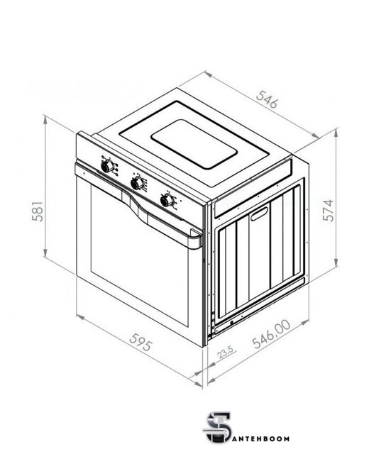 Электрический духовой шкаф Schtoff Decor 245 - Изображение №2 — Интернет-магазин santehboom.by