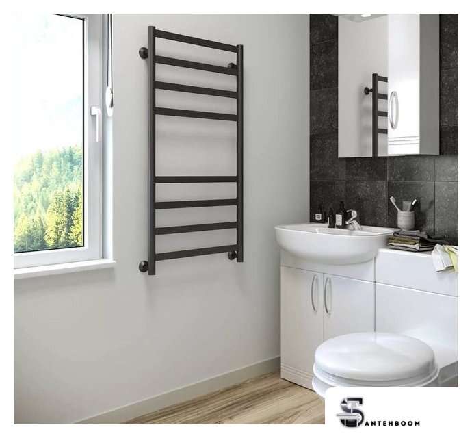 Полотенцесушитель Stinox Maxima 50x100 max100 Ral 9005 - Изображение №1 — Интернет-магазин santehboom.by