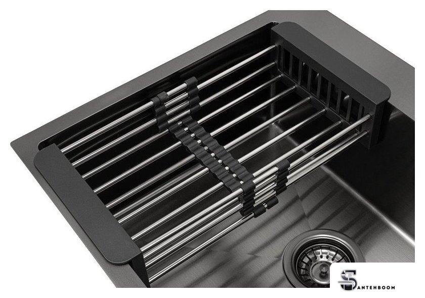 Кухонная мойка ARFEKA ECO AR мойка 500*500, коландер, дозатор Black Decor - Изображение №5 — Интернет-магазин santehboom.by