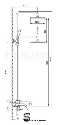 Душевая система  Gappo G2406-9 - Изображение №2 — Интернет-магазин santehboom.by