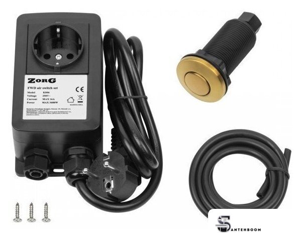 Пневматическая кнопка ZorG Gold PK G - Изображение №1 — Интернет-магазин santehboom.by