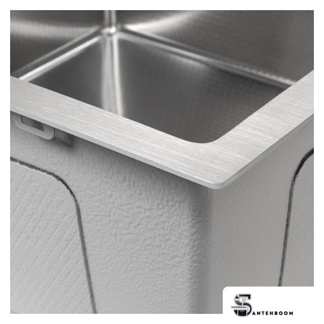 Кухонная мойка ARFEKA ECO AR 450*450 SATIN DECOR - Изображение №5 — Интернет-магазин santehboom.by
