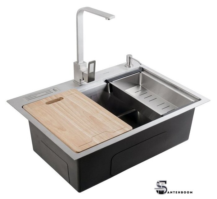 Кухонная мойка Zepein D7050H (Satin) Professional - Изображение №4 — Интернет-магазин santehboom.by