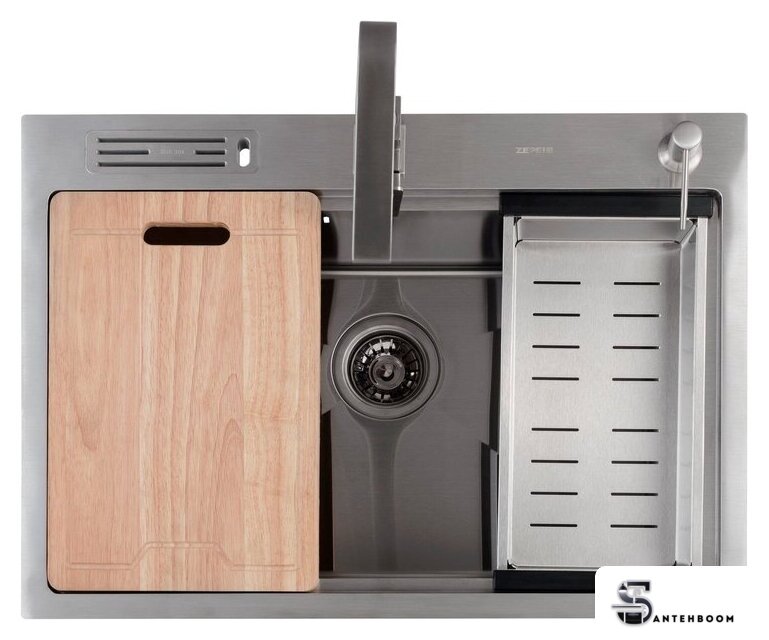 Кухонная мойка Zepein D7050H (Satin) Professional - Изображение №1 — Интернет-магазин santehboom.by