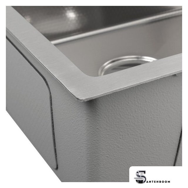 Кухонная мойка ARFEKA ECO AR 450*450 SATIN DECOR (настольная) - Изображение №4 — Интернет-магазин santehboom.by