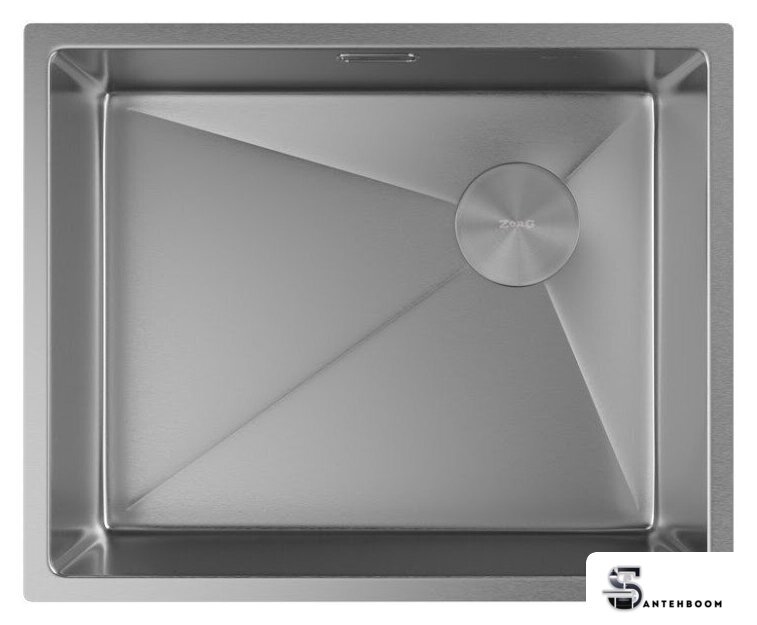Кухонная мойка ZorG Zerox 54 U / IF Side SF Steel - Изображение №3 — Интернет-магазин santehboom.by